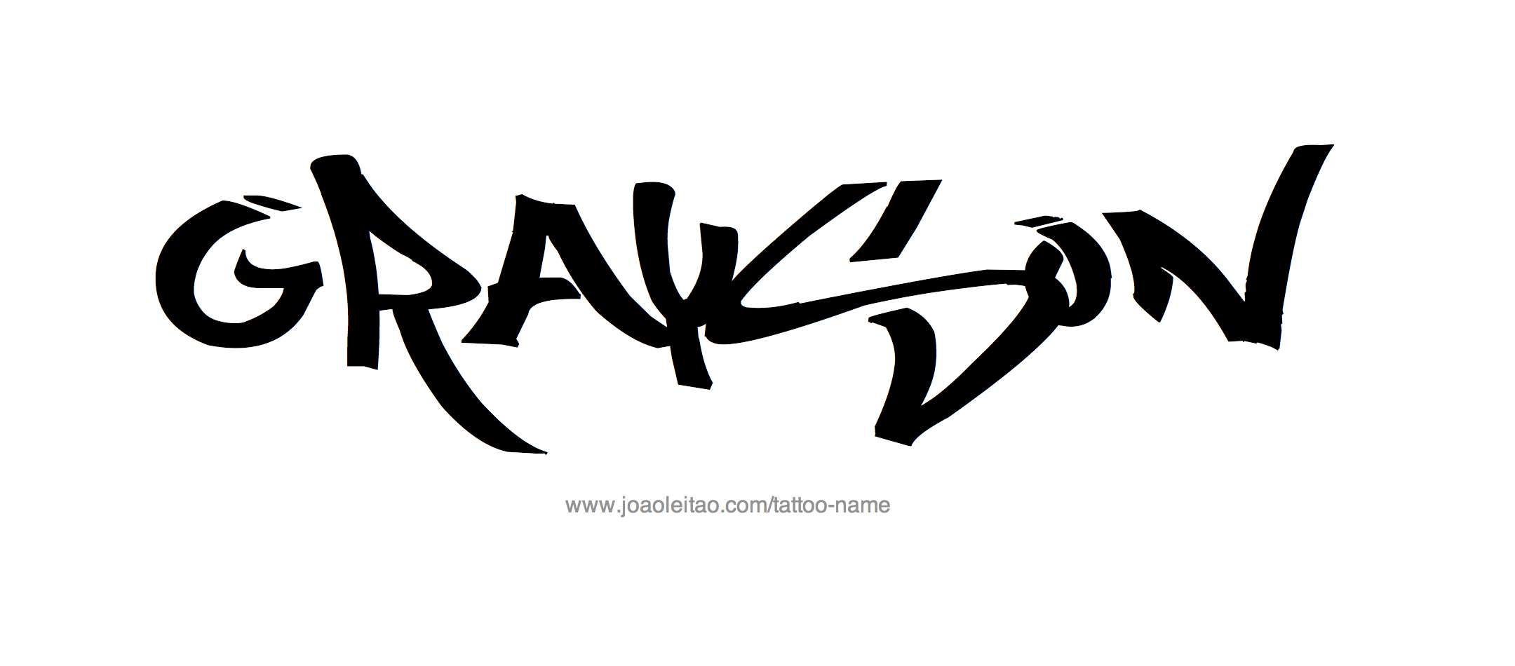Grayson Name Tattoo Designs